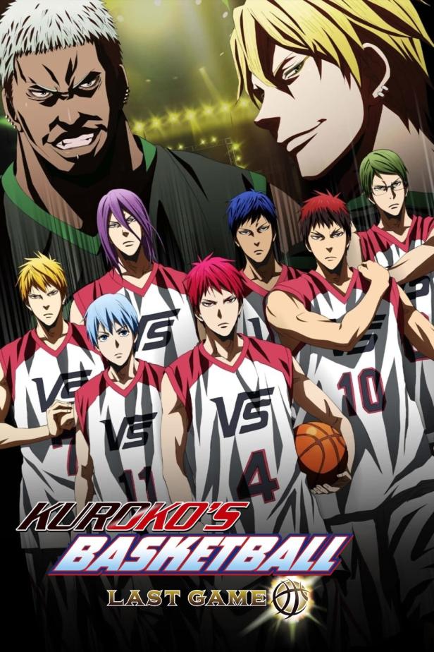 Das Cover von „Kuroko's Basketball The Movie: Last Game“ zeigt Basketballspieler mit unterschiedlichen Haarfarben.