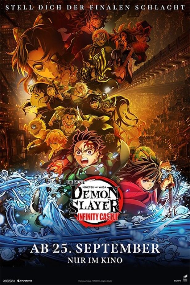 Das Filmplakat für „Demon Slayer: Kimetsu no Yaiba – Zum Training der Säulen“ zeigt Anime-Charaktere.