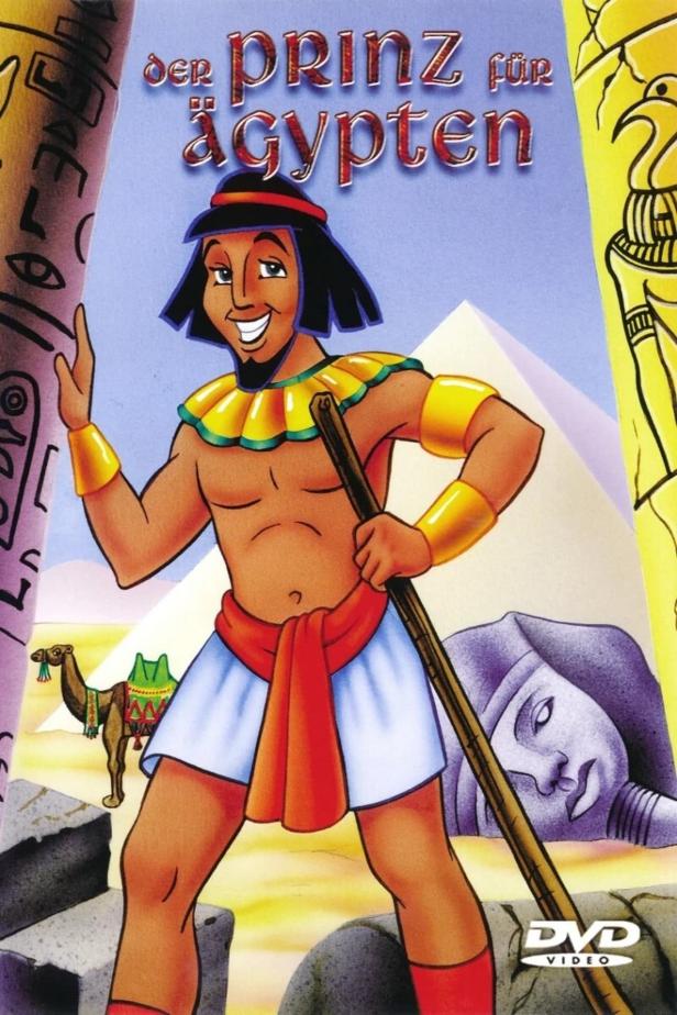 Das Cover des Films „Der Prinz für Ägypten“ zeigt einen jungen Mann im alten Ägypten.