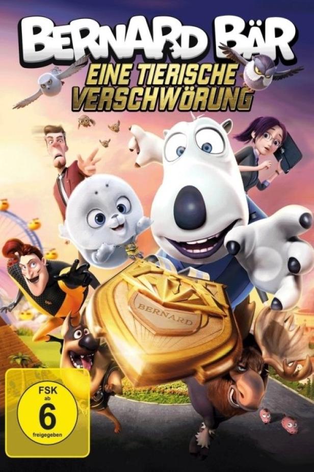 Das Cover des Animationsfilms „Bernard Bär: Eine tierische Verschwörung“.
