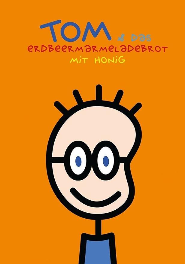 Illustration des Buchcovers „Tom & das Erdbeermarmeladebrot mit Honig“.