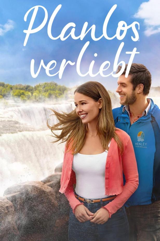 Das Filmplakat für „Planlos verliebt“ zeigt ein Paar vor den Niagarafällen.