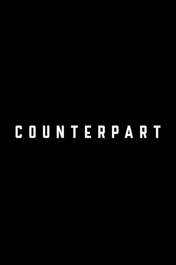 Das Logo der Fernsehserie „Counterpart“ vor schwarzem Hintergrund.