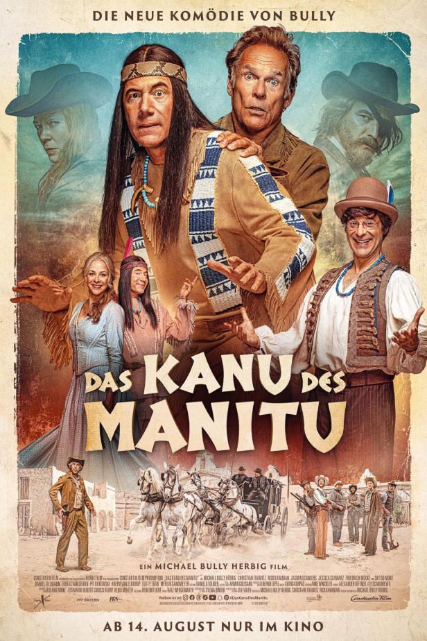 Das Filmplakat zur Komödie „Das Kanu des Manitu“ mit Michael Bully Herbig in der Hauptrolle.