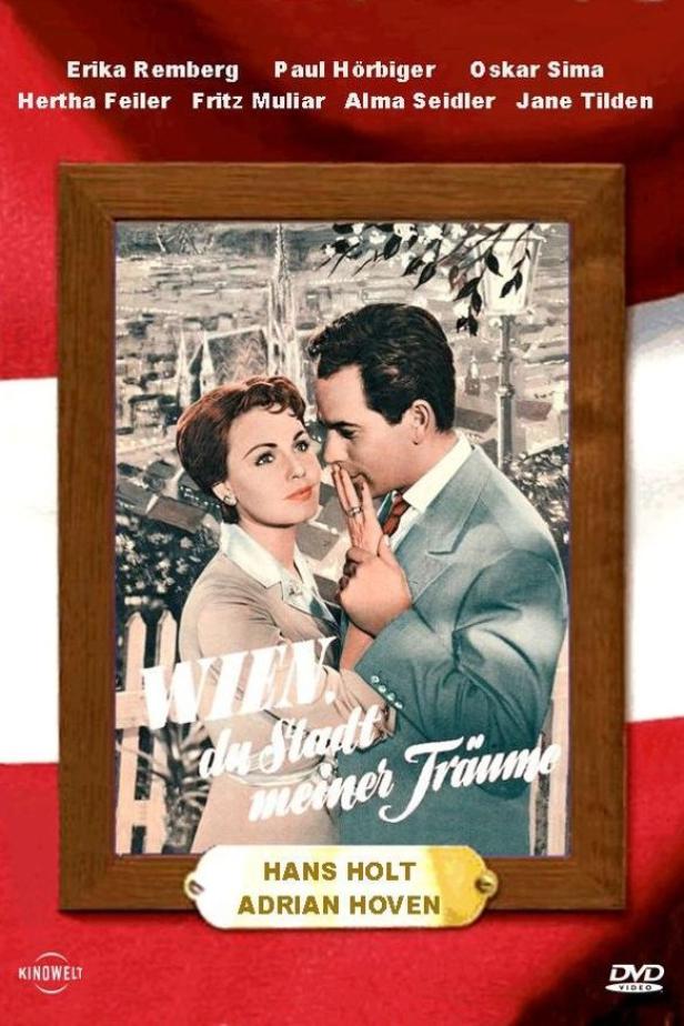 Das Filmplakat für „Wien, du Stadt meiner Träume“ mit Erika Remberg und Paul Hörbiger.