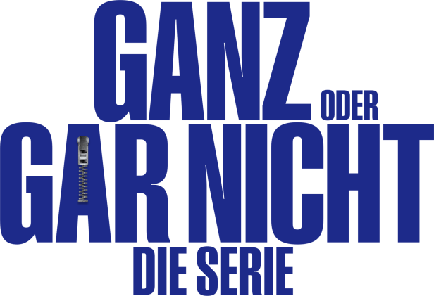 Ein Reißverschluss vor einem marineblauen Hintergrund.