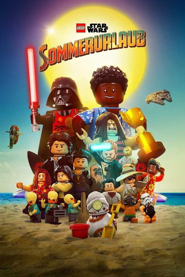 Lego Star Wars Charaktere verbringen ihren „Sommerurlaub“ am Strand.