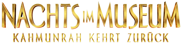 Das Logo des Films „Nachts im Museum: Kahmunrah kehrt zurück“.
