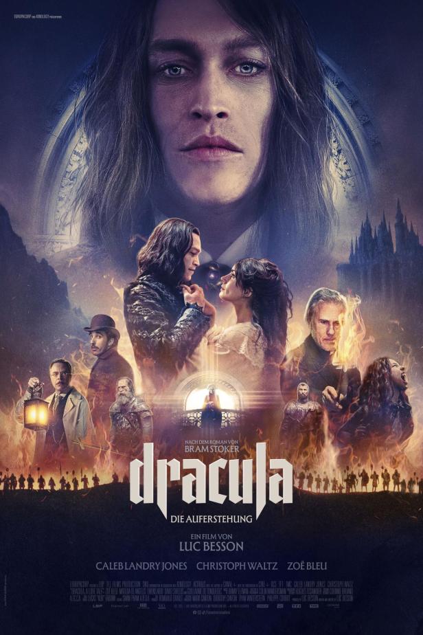 Das Filmplakat für „Dracula: Die Auferstehung“ zeigt Caleb Landry Jones als Dracula.