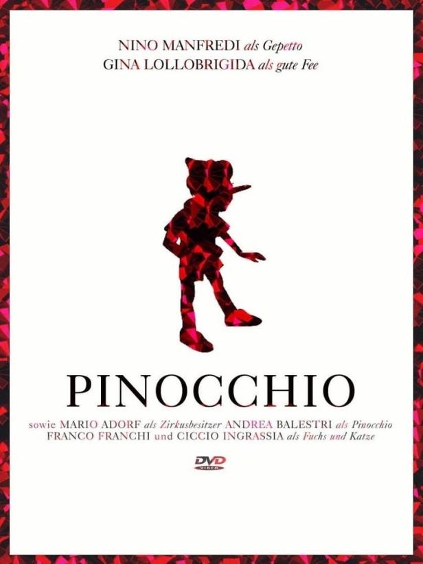 Das Filmplakat für „Pinocchio“ mit Nino Manfredi und Gina Lollobrigida.