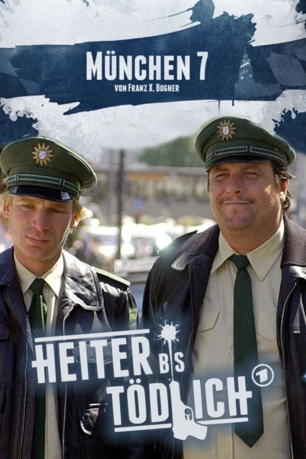 Das Filmplakat zu „München 7 – Heiter bis tödlich“ zeigt zwei Polizisten.