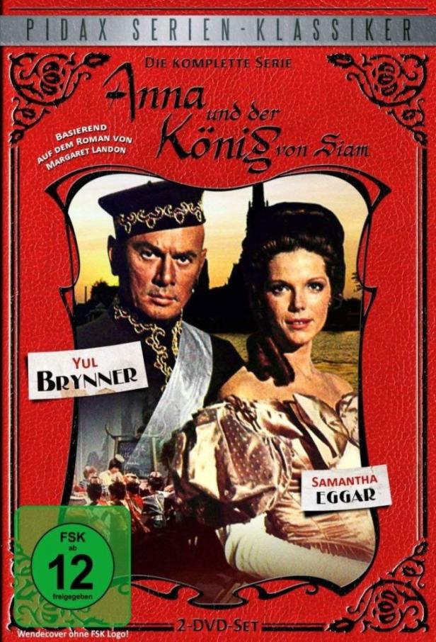 Das Cover der DVD-Box von „Anna und der König von Siam“ mit Yul Brynner und Samantha Eggar.
