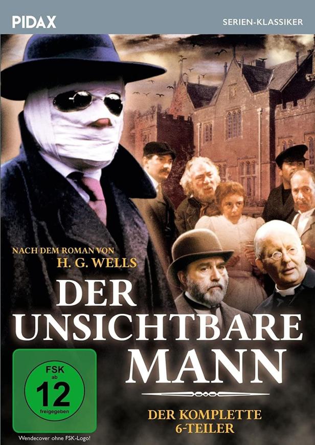Das Cover der Pidax-DVD „Der Unsichtbare Mann“ nach dem Roman von H.G. Wells.