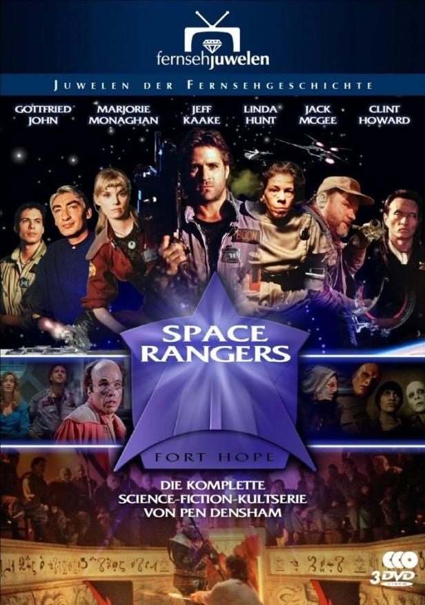 Das Cover der Science-Fiction-Serie „Space Rangers“ mit den Hauptdarstellern.