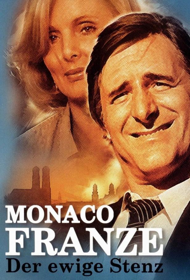 Das Filmplakat für „Monaco Franze – Der ewige Stenz“ zeigt Helmut Fischer und Ruth Maria Kubitschek.