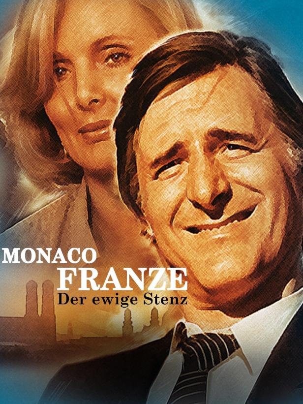 Das Cover von „Monaco Franze – Der ewige Stenz“ zeigt die Hauptdarstellerin und Helmut Fischer.