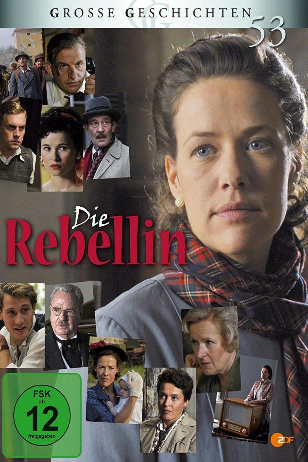 Das Filmplakat für „Die Rebellin“ zeigt eine Frau und weitere Charaktere.