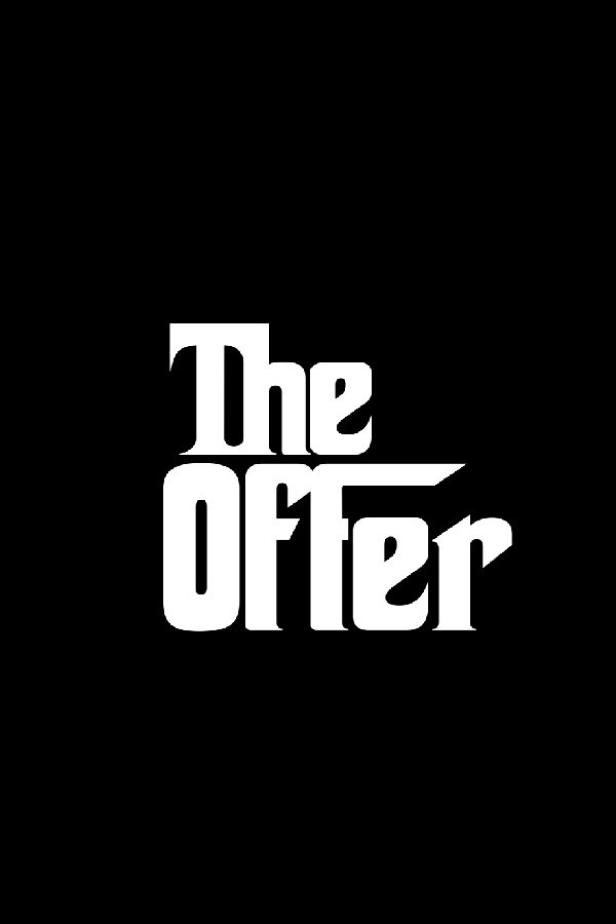 Das Logo der Fernsehserie „The Offer“ auf schwarzem Hintergrund.