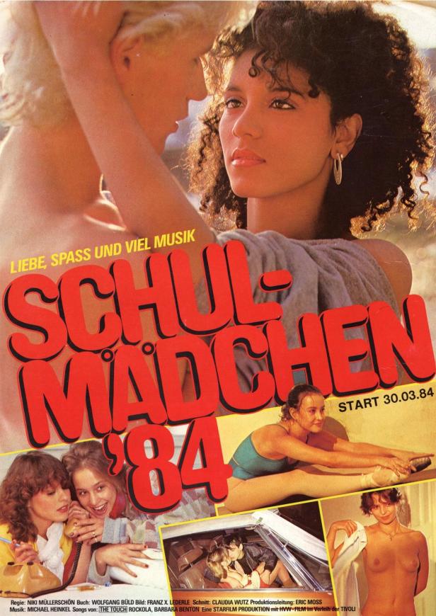 Das Filmplakat für „Schulmädchen '84“ zeigt mehrere junge Frauen.