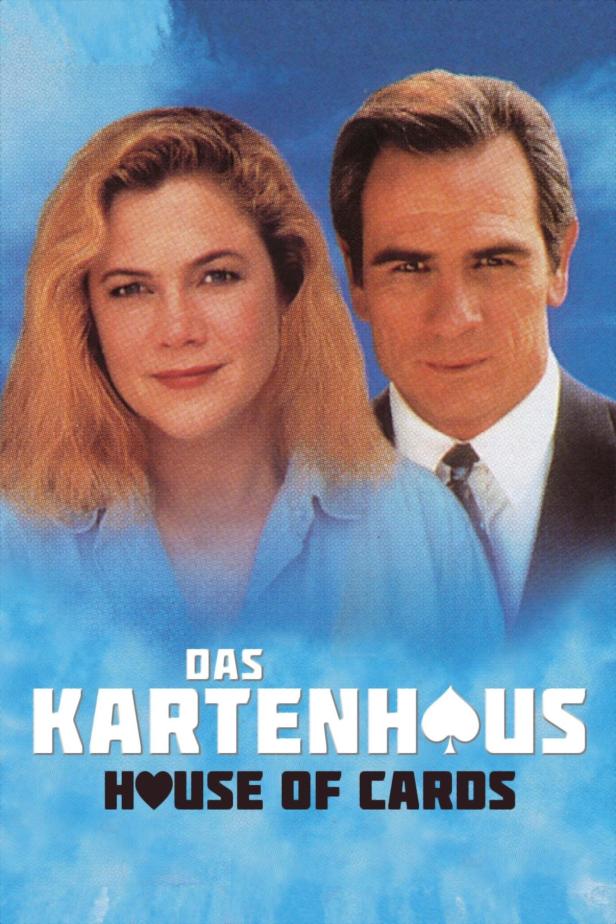 Das Filmplakat für „Kartenhaus“ zeigt Kathleen Turner und Tommy Lee Jones.