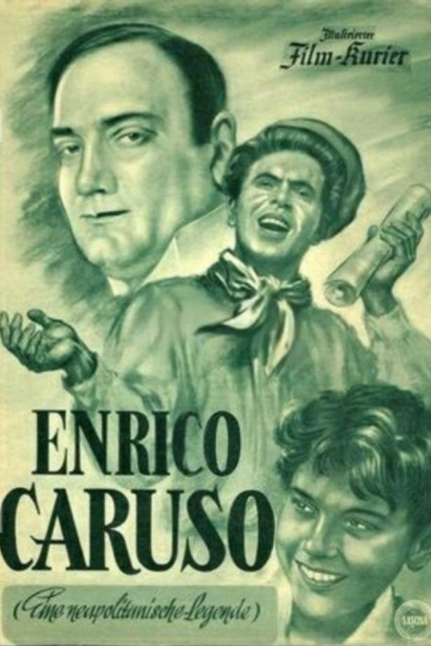 Plakat für den Film „Enrico Caruso, eine neapolitanische Legende“.