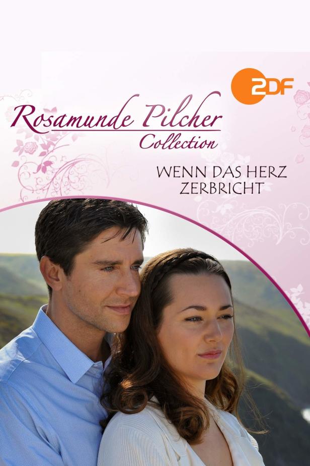Das Cover von Rosamunde Pilchers „Wenn das Herz zerbricht“ mit einem Paar.