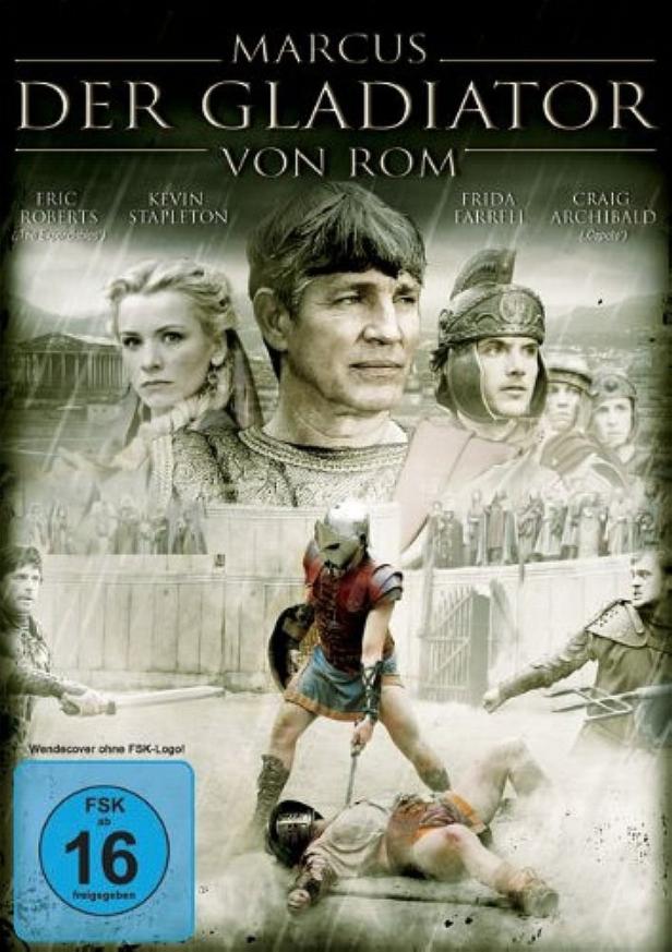 Das Filmplakat für „Marcus – Der Gladiator von Rom“ zeigt Gladiatoren in der Arena.
