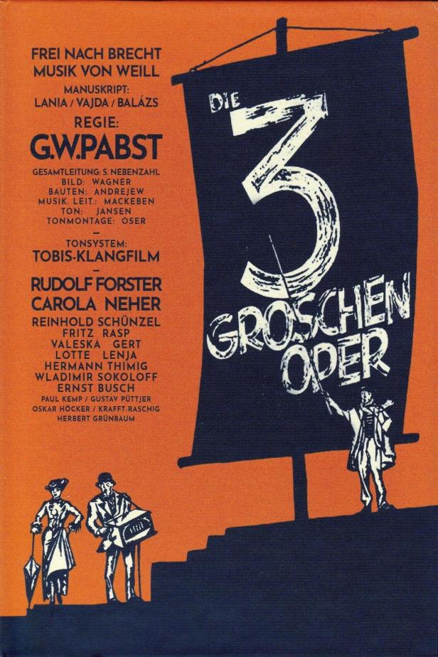 Plakat für den Film „Die 3 Groschen-Oper“ mit Rudolf Forster und Carola Neher.