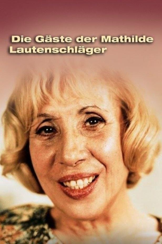 Das Filmplakat für „Die Gäste der Mathilde Lautenschläger“ zeigt das Gesicht einer lächelnden Frau.