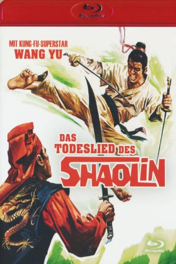 Das Blu-ray-Cover des Films „Das Todeslied des Shaolin“ mit Kung-Fu-Superstar Wang Yu.