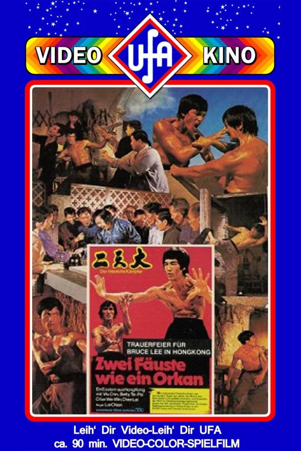 Das Cover des Films „Zwei Fäuste wie ein Orkan“ mit Bruce Lee.