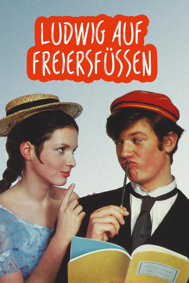 Das Filmplakat für „Ludwig auf Freiersfüßen“ zeigt zwei junge Leute.