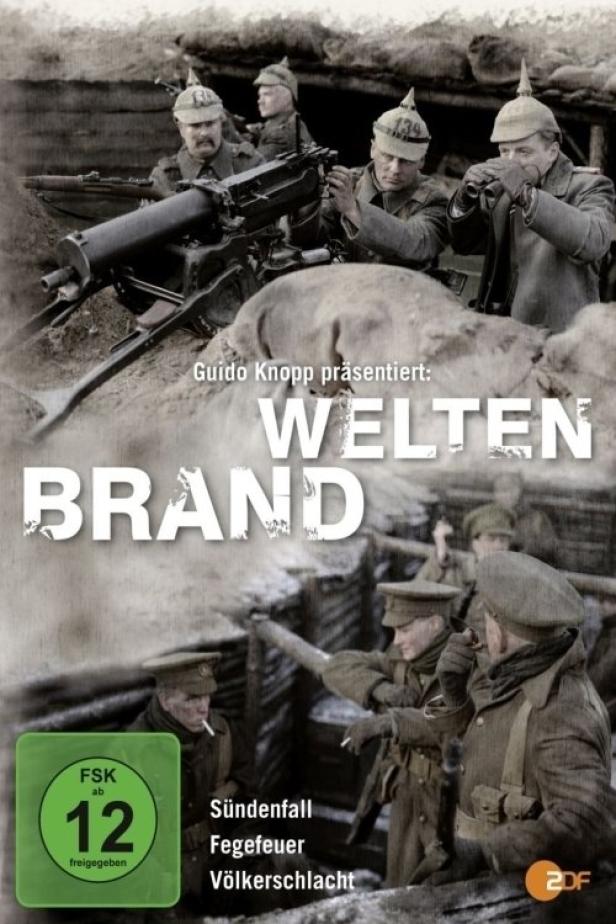 Das Cover der Dokumentationsreihe „Weltenbrand“ über den Ersten Weltkrieg von Guido Knopp.