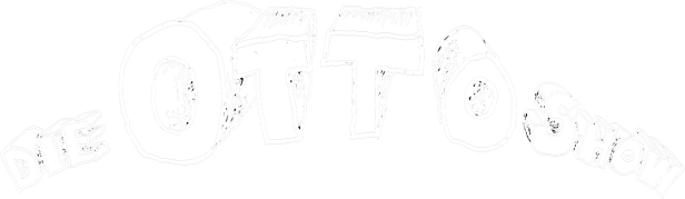 Das Logo für „Otto – Die Show“ in weißer Schrift auf schwarzem Hintergrund.