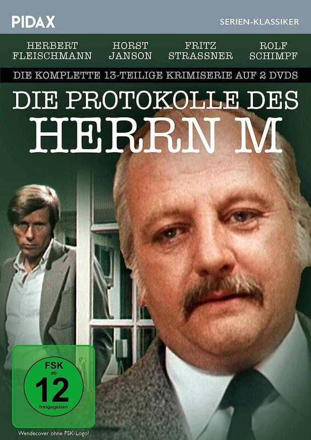 Das Cover der DVD „Die Protokolle des Herrn M“ mit Herbert Fleischmann und Horst Janson.