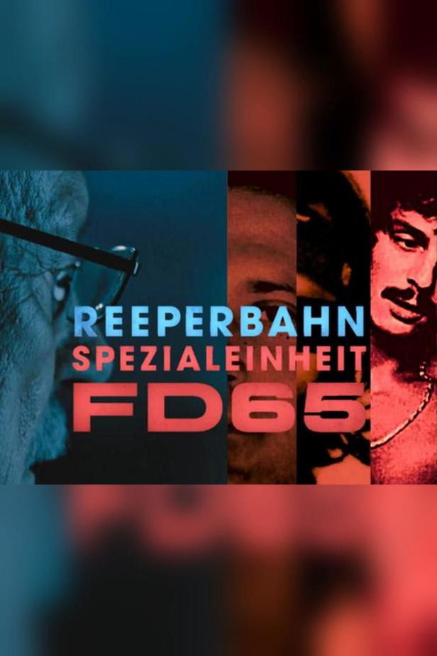 Das Cover der Serie „Reeperbahn Spezialeinheit FD65“ zeigt vier Porträts.