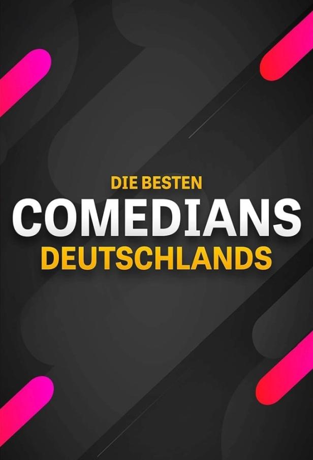 Das Plakat wirbt für „Die besten Comedians Deutschlands“.