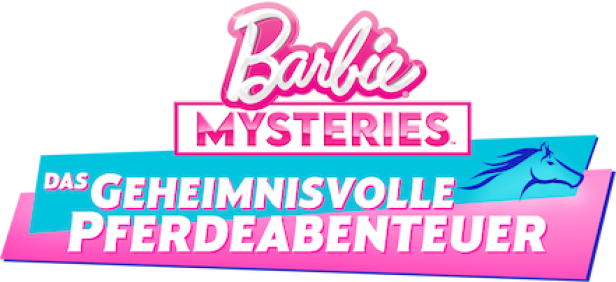 Logo für „Barbie Mysteries: Das geheimnisvolle Pferdeabenteuer“.