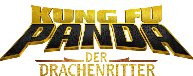 Das Logo von „Kung Fu Panda: Der Drachenritter“ von DreamWorks.