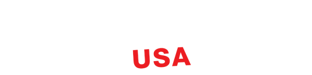 Das Logo für „Streetfood USA“ in weißer und roter Schrift auf schwarzem Hintergrund.