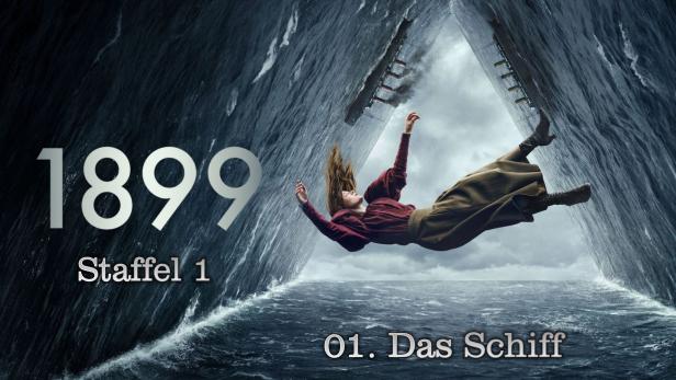 Das Poster für die erste Staffel der Mystery-Serie „1899“ zeigt eine Frau, die ins Meer stürzt.