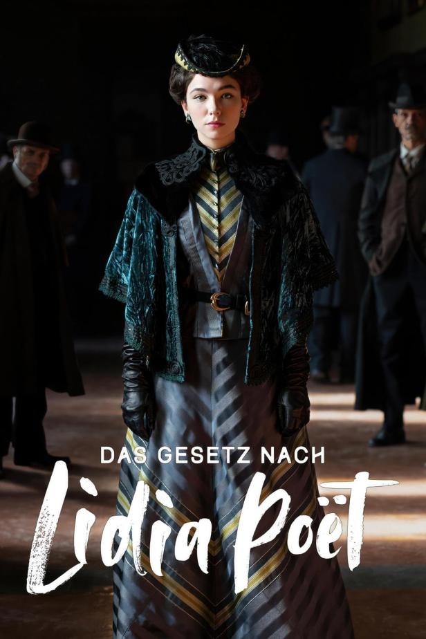 Eine Frau im historischen Kostüm, vermutlich eine Szene aus „Das Gesetz nach Lidia Poët“.