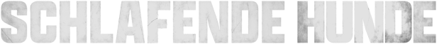 Der Titel „Schlafende Hunde“ in großen, weißen Buchstaben.
