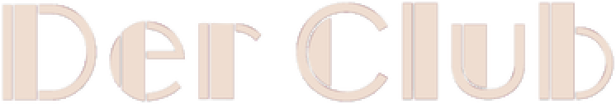 Der Schriftzug „Der Club“ in einer verzierten Schriftart.