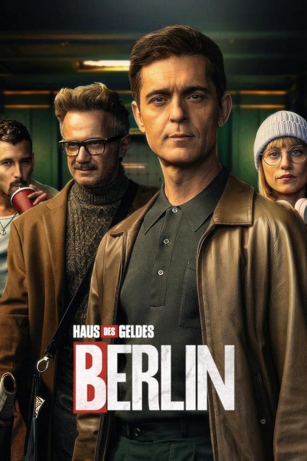 Das Poster für „Haus des Geldes: Berlin“ zeigt Berlin und seine Crew.