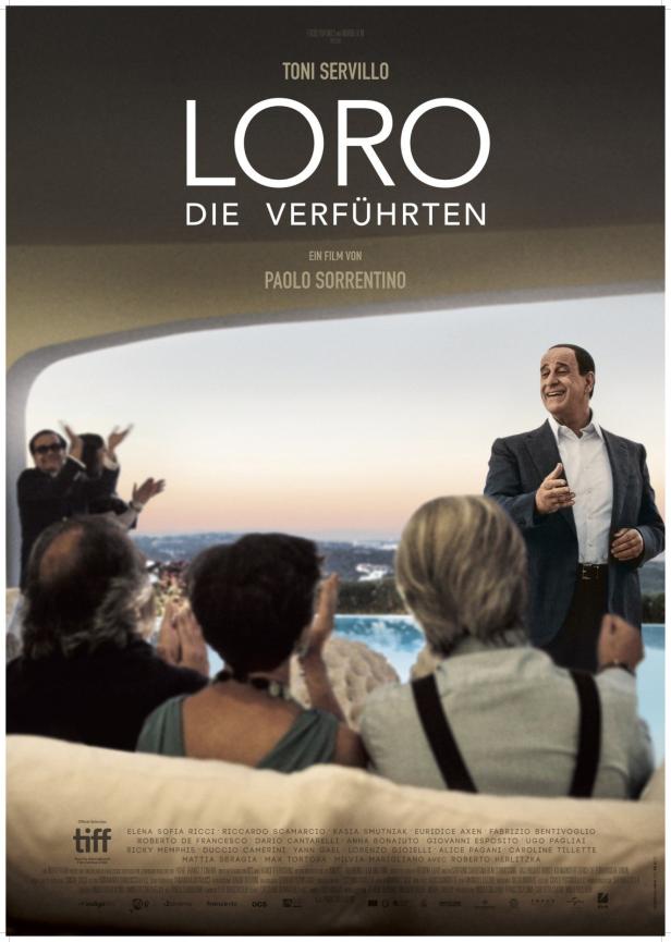 Das Filmplakat für „Loro – Die Verführten“ mit Toni Servillo.