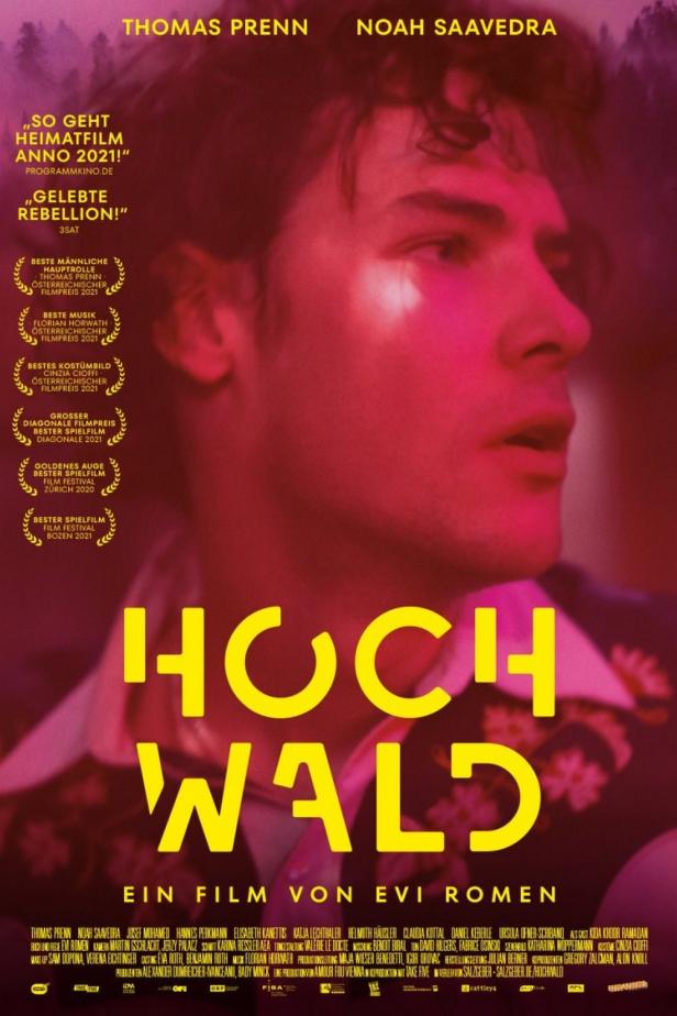 Das Filmplakat für „Hochwald“ mit Thomas Prenn und Noah Saavedra.