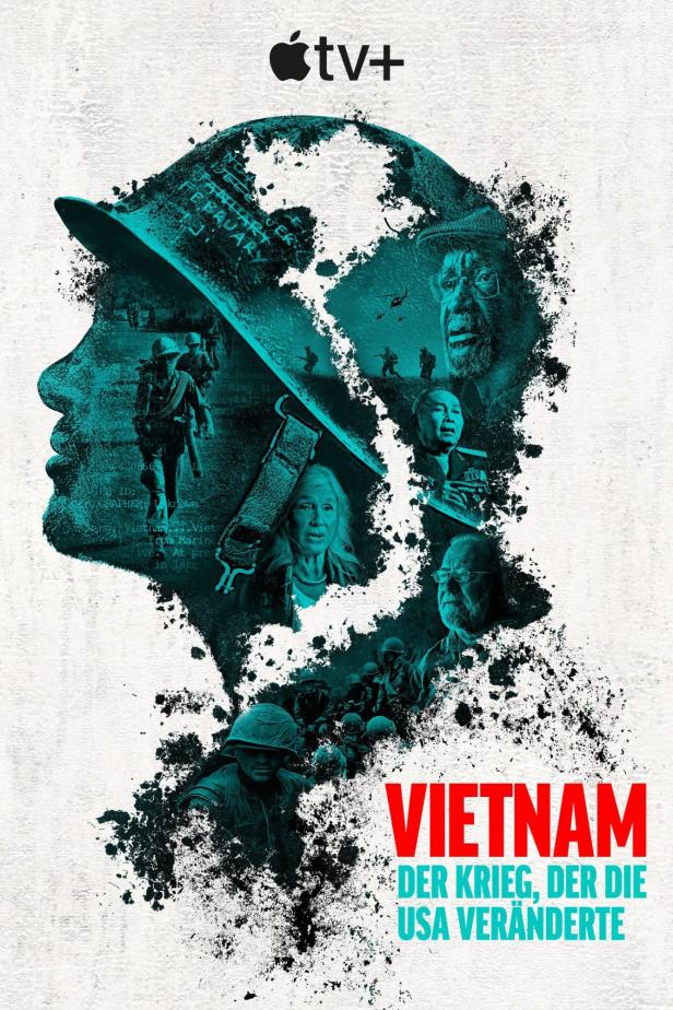 Das Poster für die Apple TV+ Dokumentation „Vietnam: Der Krieg, der die USA veränderte“.