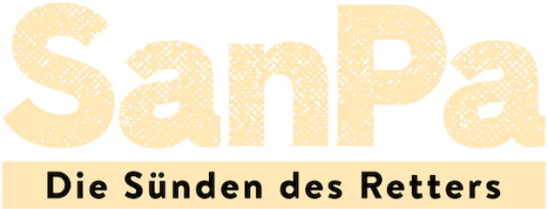 Logo der Buchreihe „SanPa – Die Sünden des Retters“.