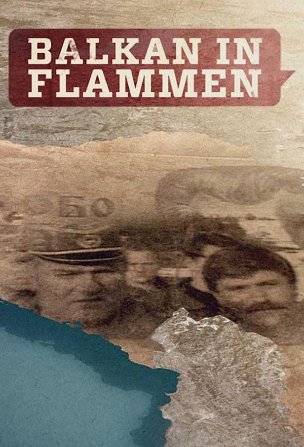 Das Cover des Buches „Balkan in Flammen“ zeigt historische Porträts und eine Landkarte.